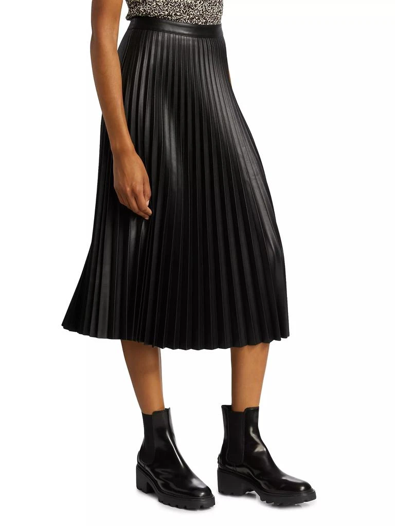 Proenza Schouler Pleated Faux-Leather Midi-Skirt 4