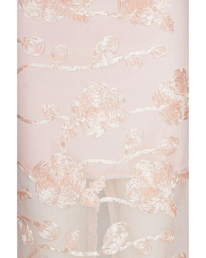 metallic floral tiered midi dress self portrait RENT Self Portrait Metallic Floral Tiered Midi Dress (RRP £350)