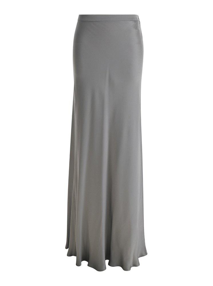 Antonelli Antonelli Pleat-Detailed Peplum Hem Maxi Skirt