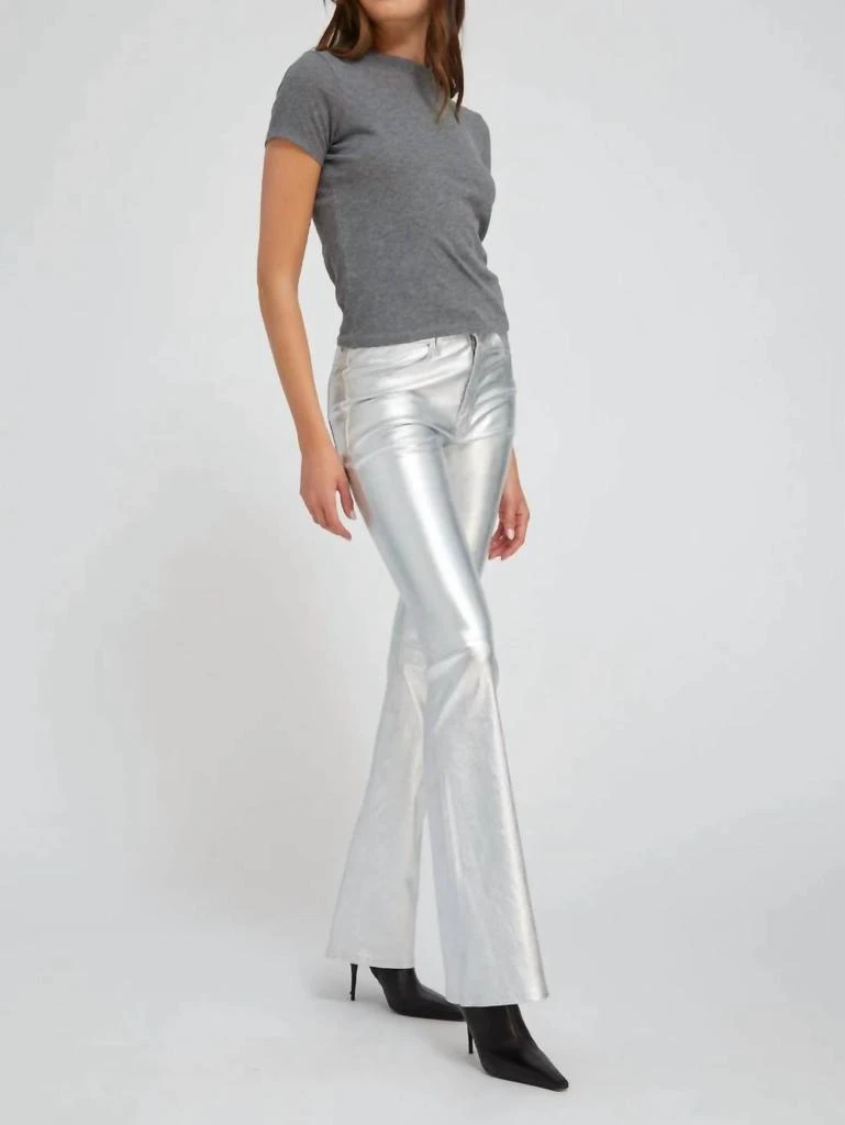 SPRWMN Sprwmn - Leather 5 Pocket Micro Flare Pants 2