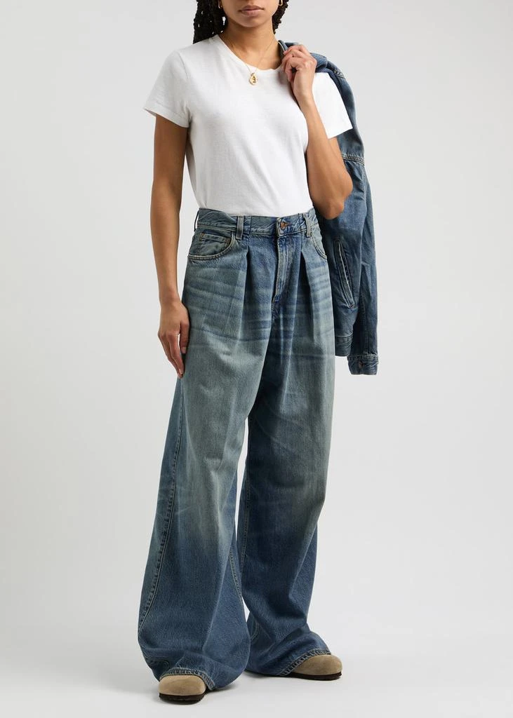 HAIKURE Candy distressed wide-leg jeans 4