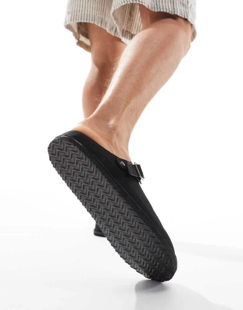 ASOS ASOS DESIGN mule clog loafers in black 4