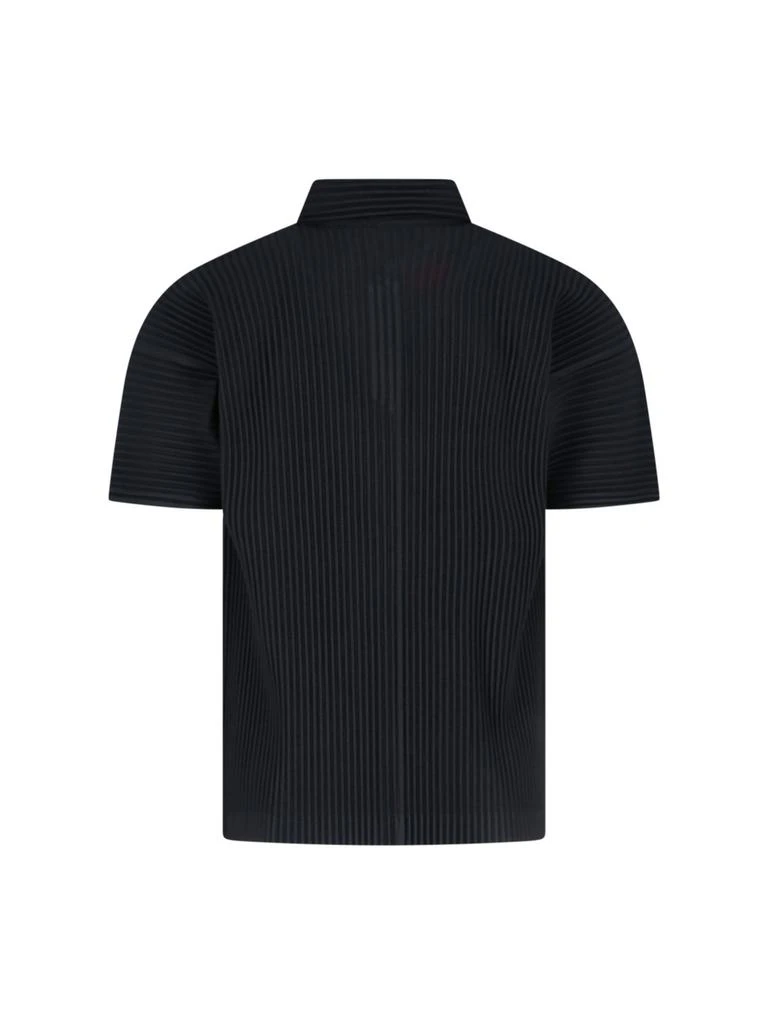 Homme Plissé Issey Miyake Homme Plissé Issey Miyake Short-Sleeved Pleated Polo Shirt 2