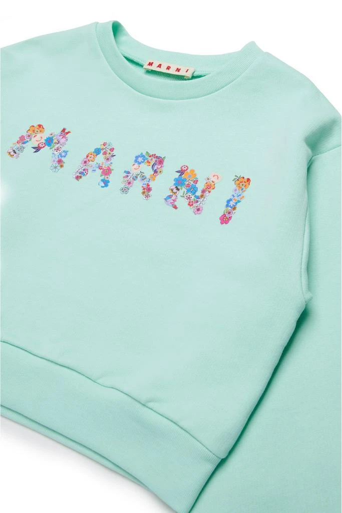 Marni Kids Marni Kids Logo Printed Crewneck Sweatshirt 3