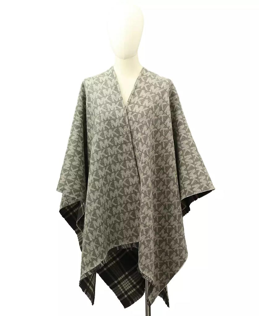 Michael Kors Michael Kors MK Plaid Reversible Ruana