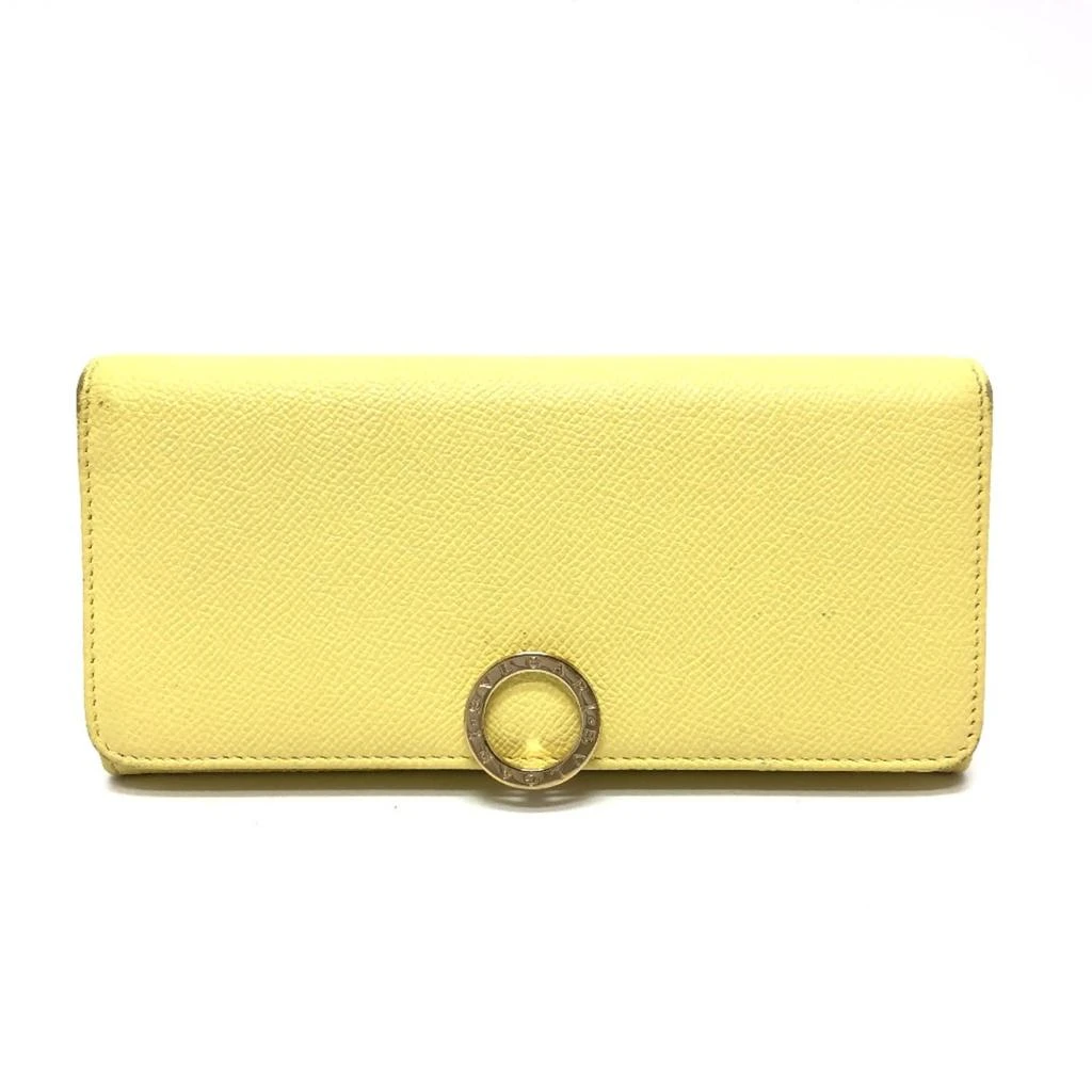 BVLGARI Leather Long Wallet (Bi-Fold) (Pre-Owned)