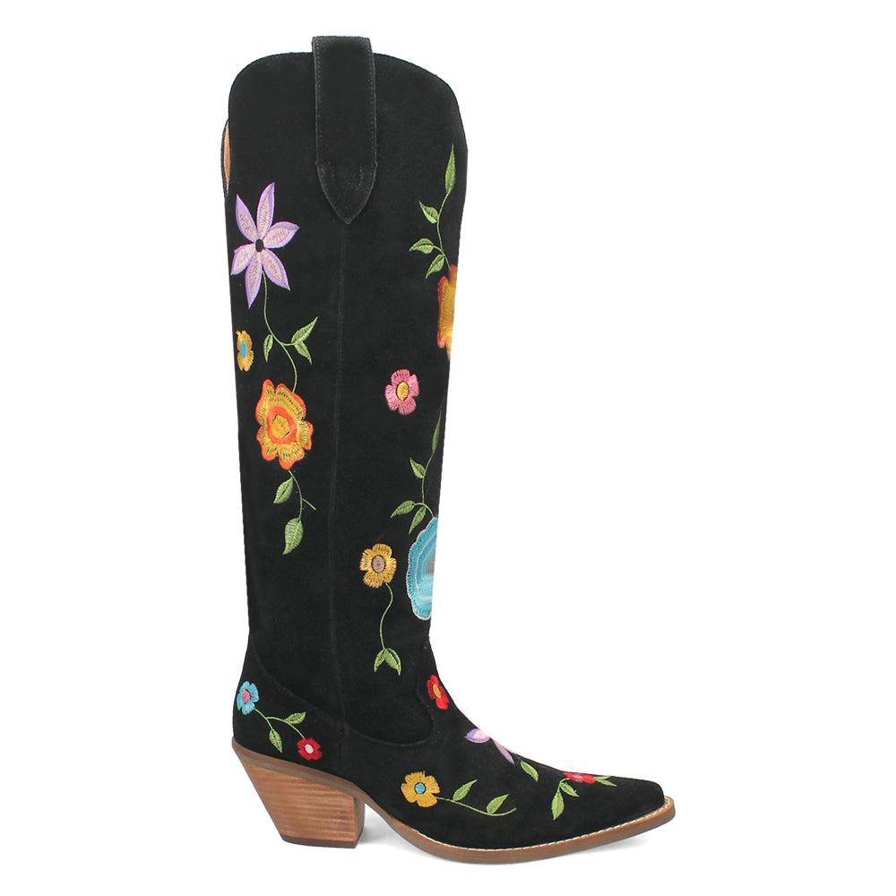 Dingo Flower Power Embroidered Floral Snip Toe Cowboy Boots