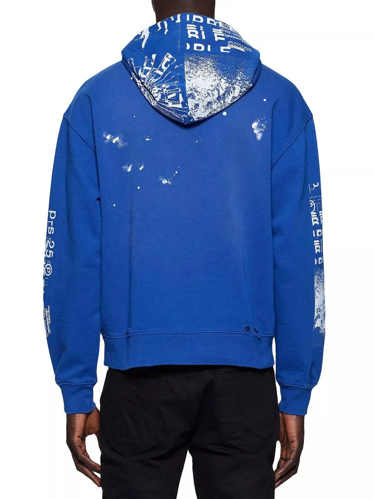Purple Brand Distressed French Terry Hoodie 2