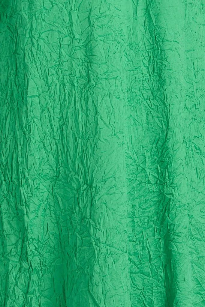 Ganni Crinkled-satin midi dress 4