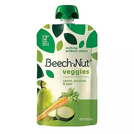 Beech-Nut Beech-Nut Veggies and Fruities Stage 2 Baby Food Pouch, Variety Pack, 3.5 oz., 18 ct. 6