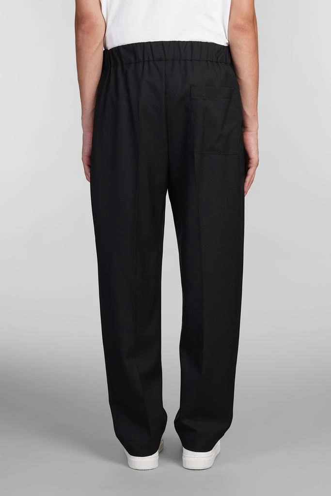 LANEUS Pants In Black Wool 3
