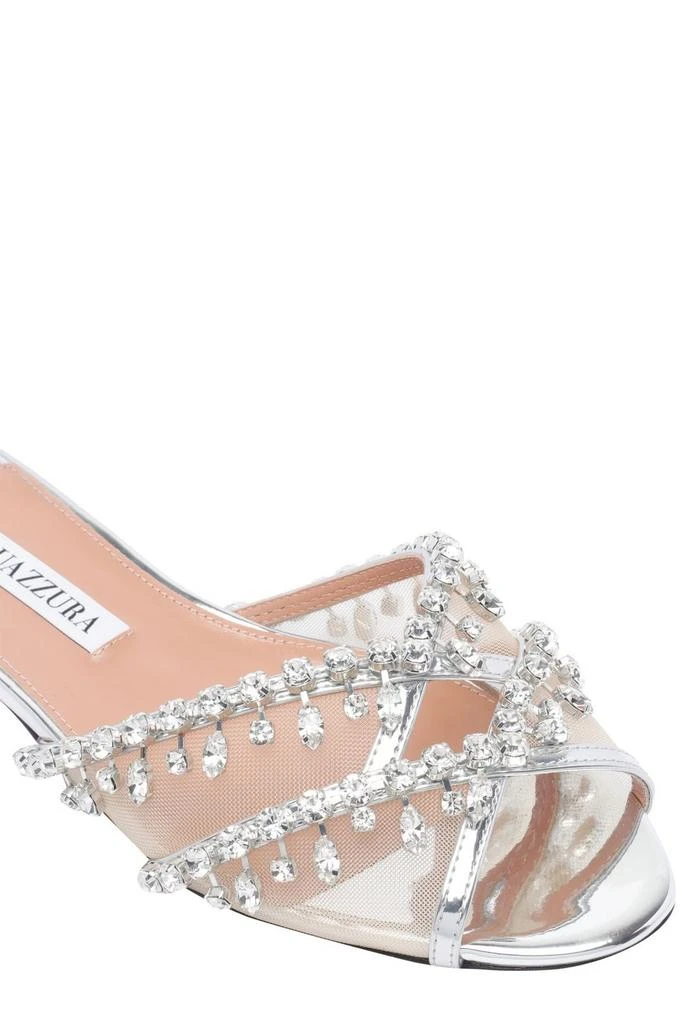 Aquazzura Aquazzura Embellished Slide Sandals 4
