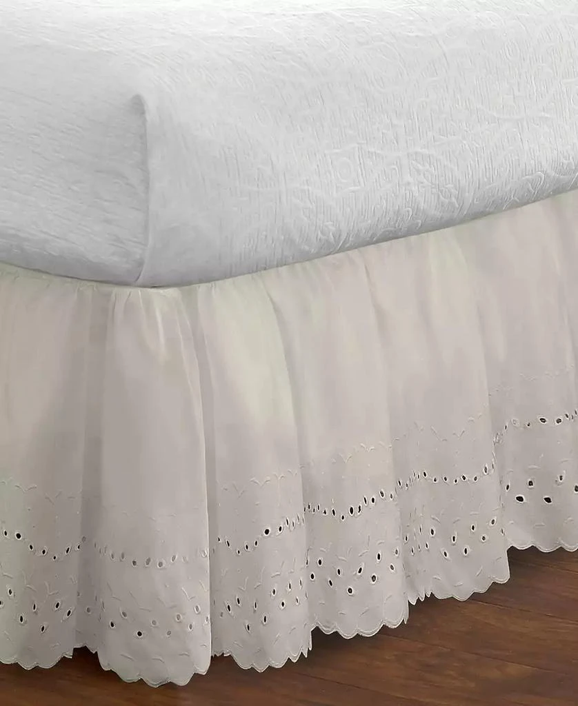 Fresh Ideas Ruffled Eyelet 14" Drop Bedskirt, Twin 4
