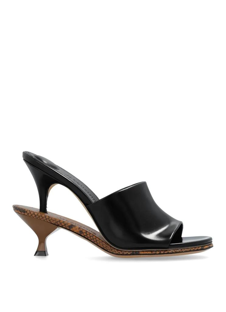 JACQUEMUS LES DOUBLES MULES サンダル Jacquemus Les Doubles Mules Patent Sandals | Neiman Marcus