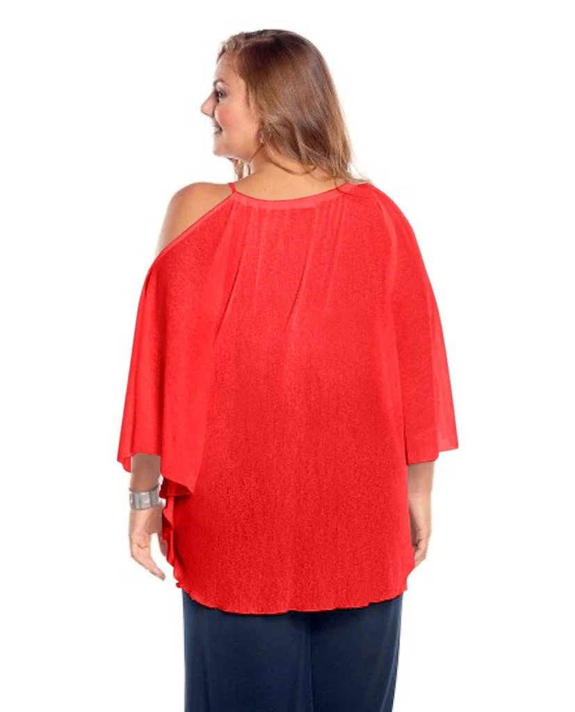 Always for Me Flirty Plus Size Cover Up Dress In Red 3