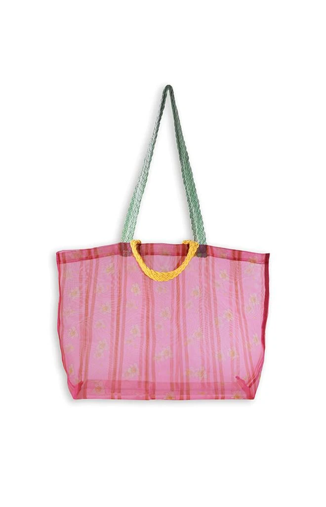 ban.do Floral Stripe Mesh Market Bag 1