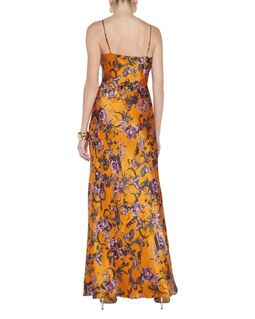 L'Agence L'AGENCE Serita Maxi V Neck Silk Bias Dress 2
