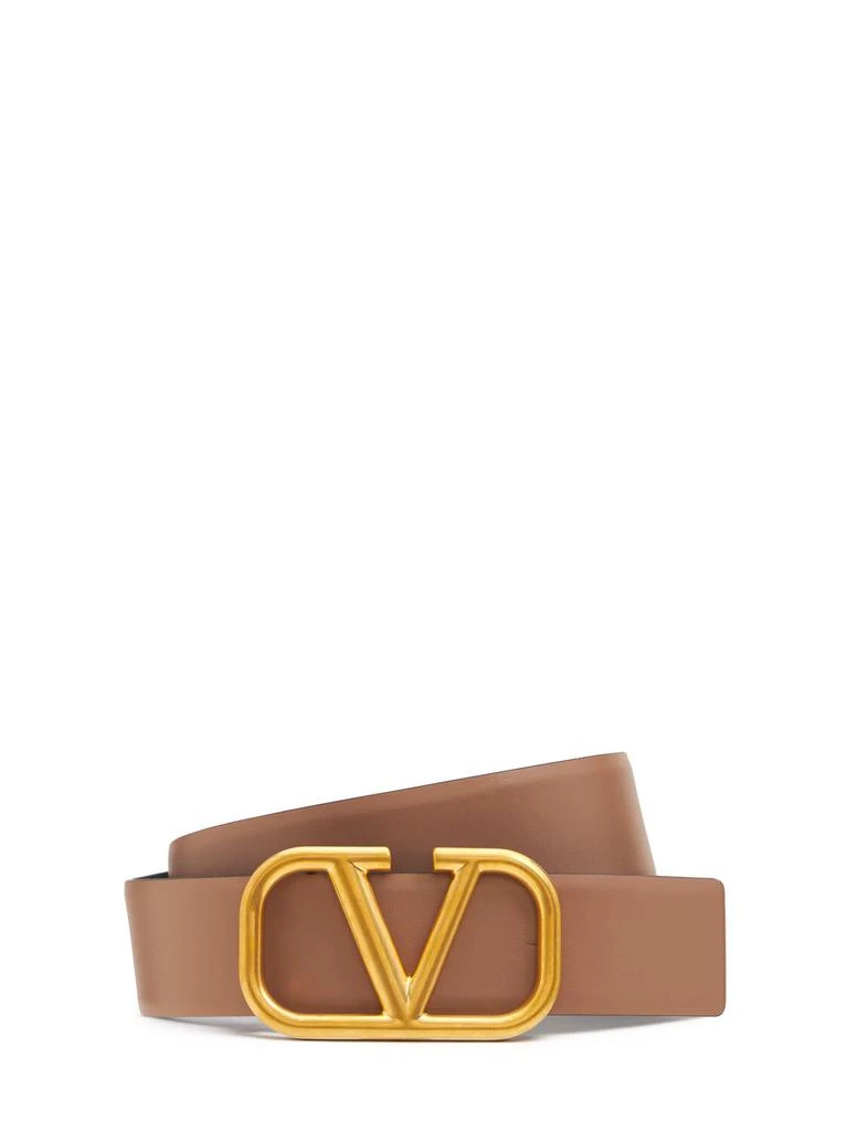 Valentino 4cm Vlogo Reversible Leather Belt 1