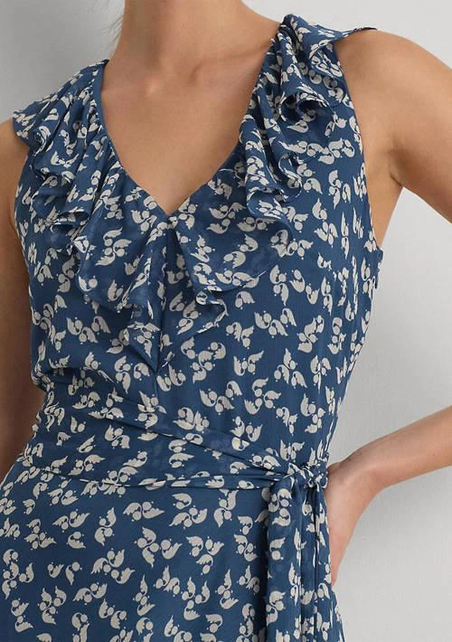 Ralph Lauren Ralph Lauren Floral Ruffle Trim Georgette Dress 3