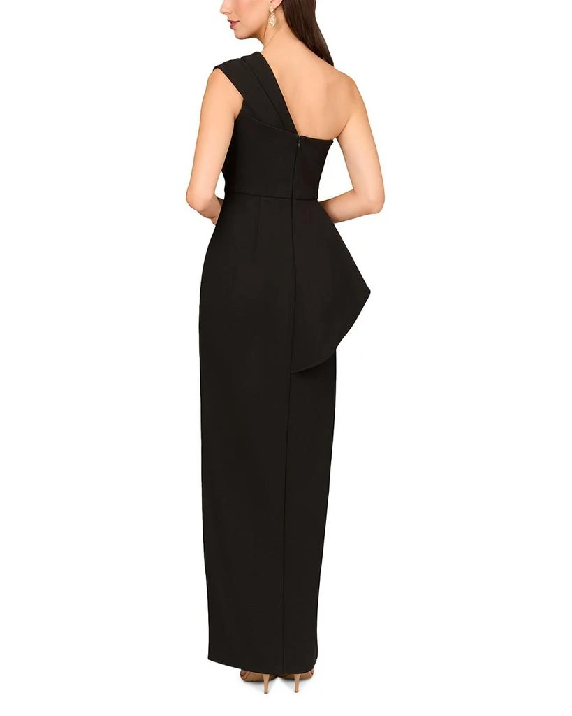 Aidan Mattox Asymmetric One Shoulder Column Gown 3