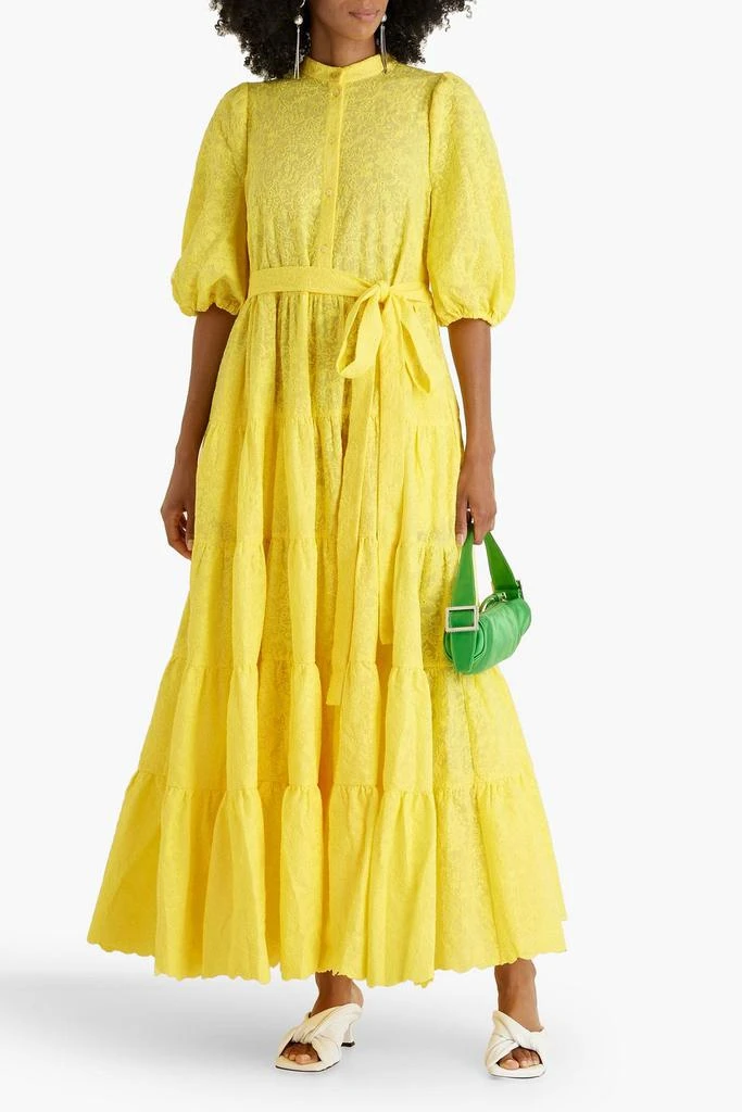 Erdem Dalia tiered embroidered cotton-voile maxi dress 2