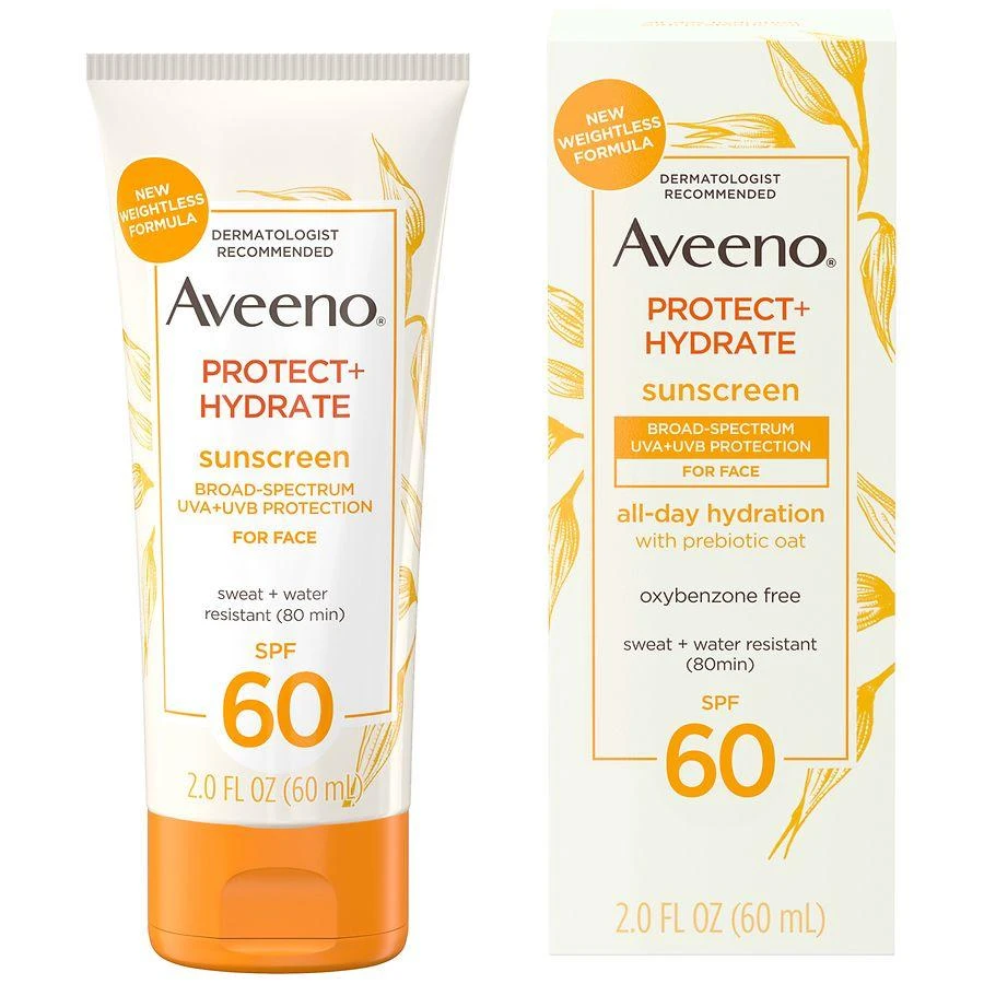 Aveeno Protect + Hydrate Moisturizing Face Sunscreen Lotion with Broad Spectrum SPF 60 4