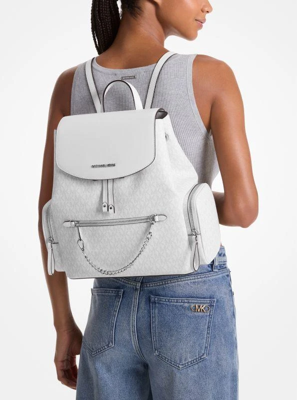 Michael Kors Jet Set Large Signature Logo Backpack 4