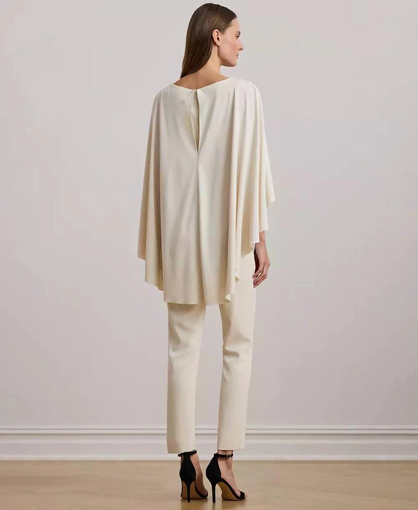 Ralph Lauren Women's Belted Cape Georgette Jumpsuit 4