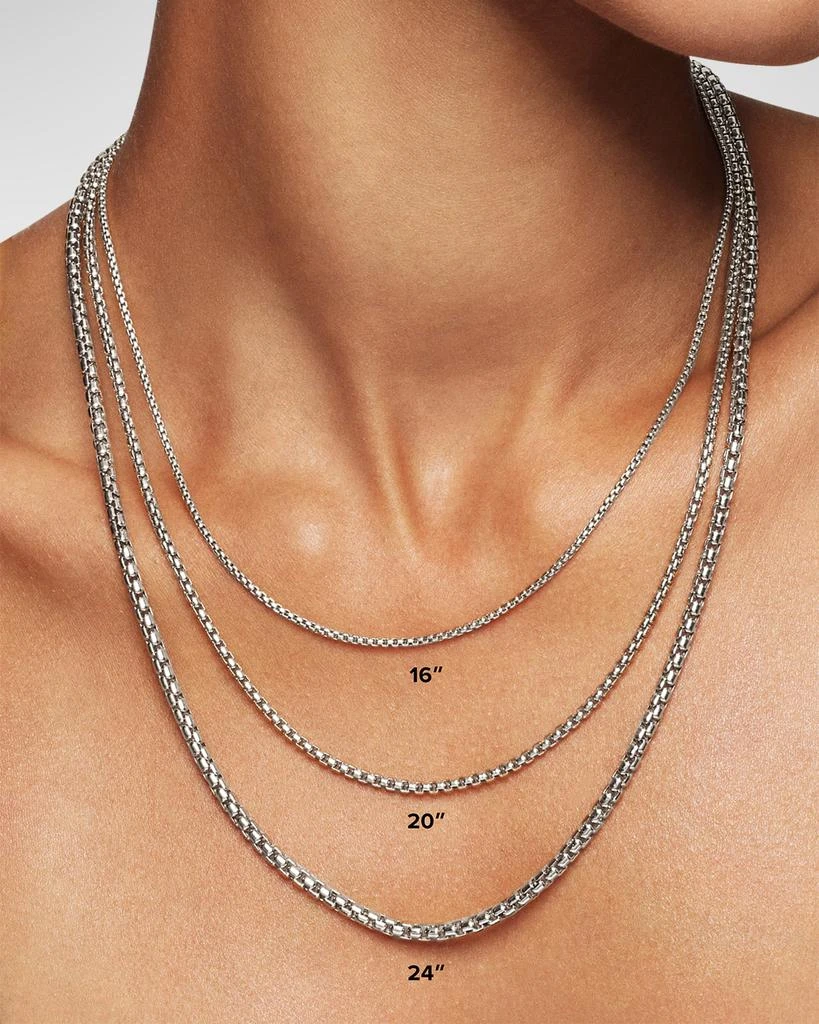 David Yurman 7mm Chatelaine Pendant Necklace with Gemstone and Diamonds in Silver 4