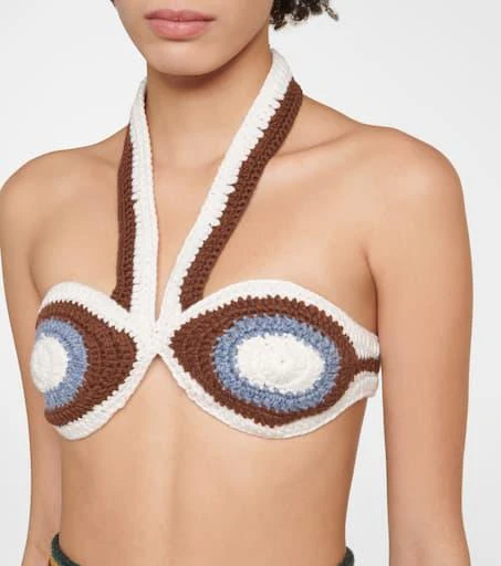 Khaite Jolie cashmere halterneck bralette 4