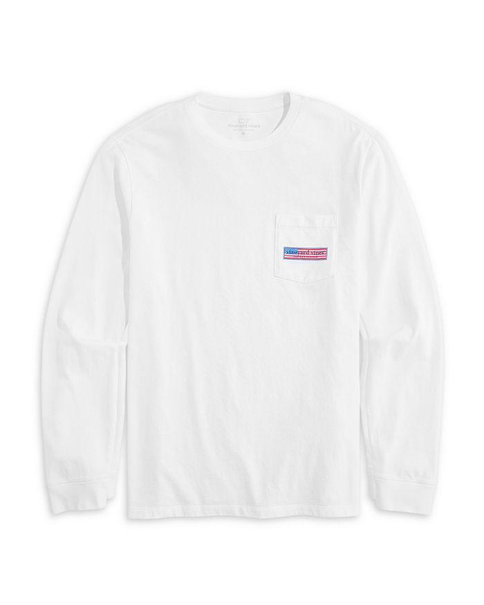 Vineyard Vines USA Logo Box Long Sleeve Tee
