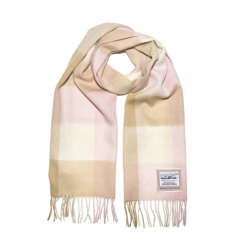 Heritage Heritage Traditions - Camel Rose Brushed Woolen Scarf 1