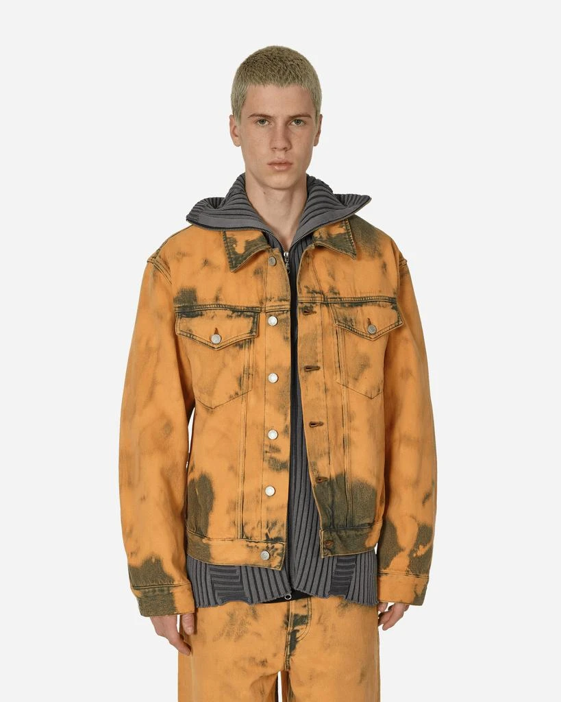 Dries Van Noten Loose Fit Tie-Dye Denim Jacket Light Rust 1