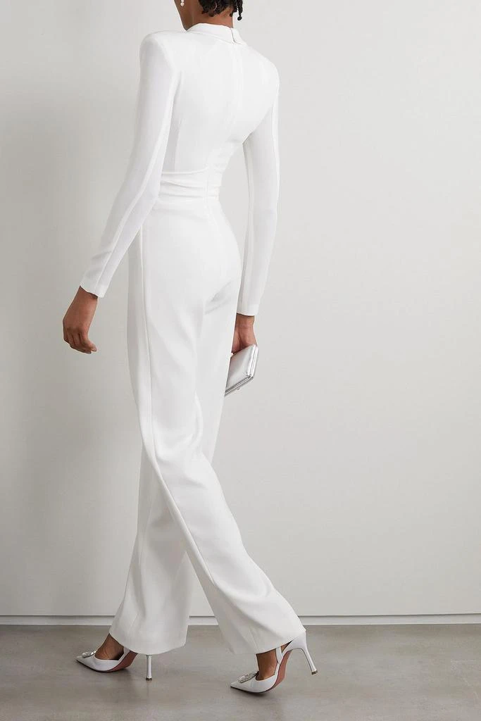 Talbot Runhof Wrap-effect crepe jumpsuit 3