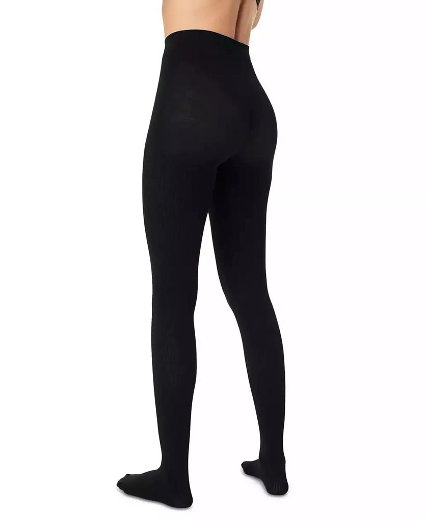 SPANX Women's Rib-Knit Shorty Shaping Tights 10474R 3