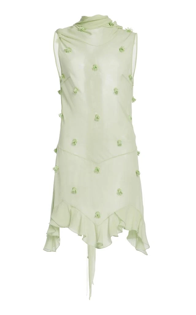 Shop Stella McCartney - Bead-Embellished Silk Chiffon Mini Dress - Green -  IT 44 - Moda Operandi on Sale at BeyondStyle  Get 40% Off Stella McCartney  - Bead-Embellished Silk Chiffon Mini