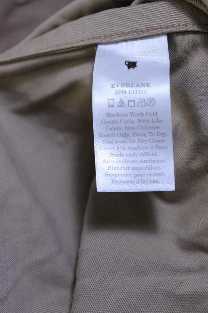 Everlane Womens Ash Brown The Gathered Drape Trench 6