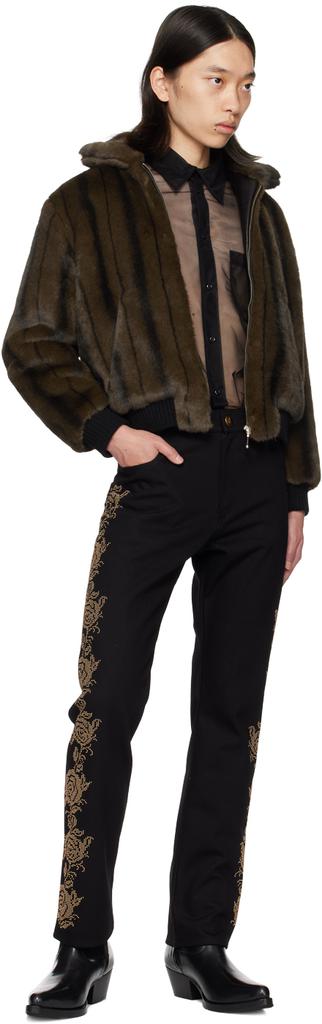 ジャケット・アウター ERNEST W. BAKER Faux-Mink Harrington Jkt ERNEST W. BAKER アーネスト ダブル ベイカー FW25 FAUX-MINK