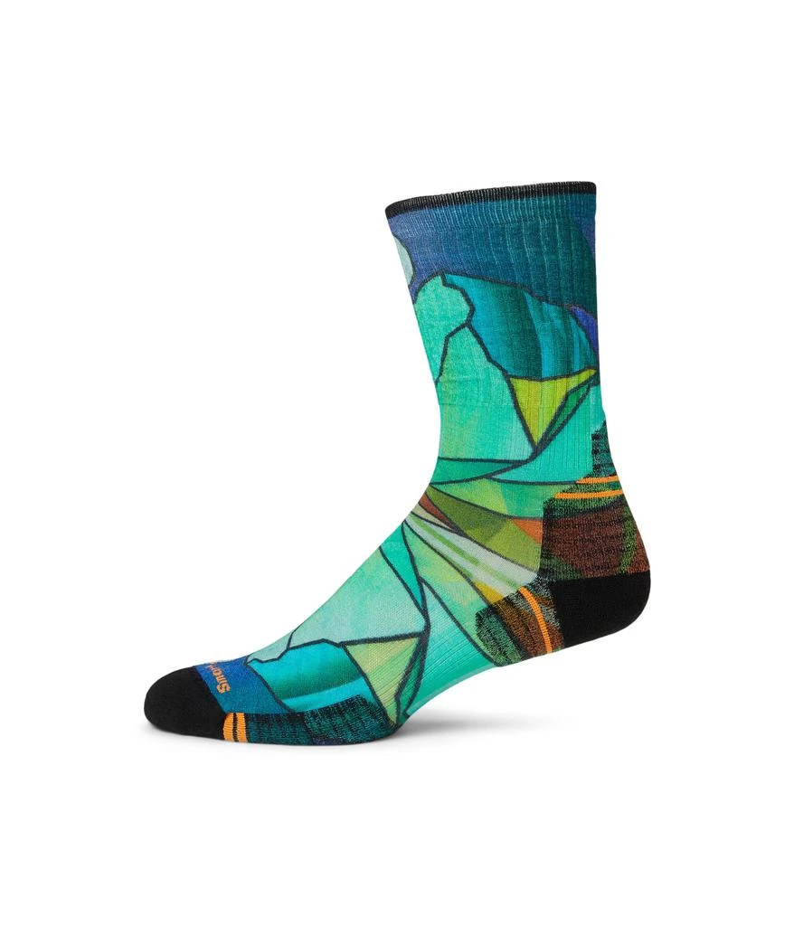 SmartWool Hike Targeted Cushion Mirror Mountain Print Crew Socks 1