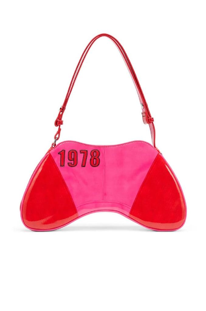 Diesel Curved Glossy Finish Crossbody Bag