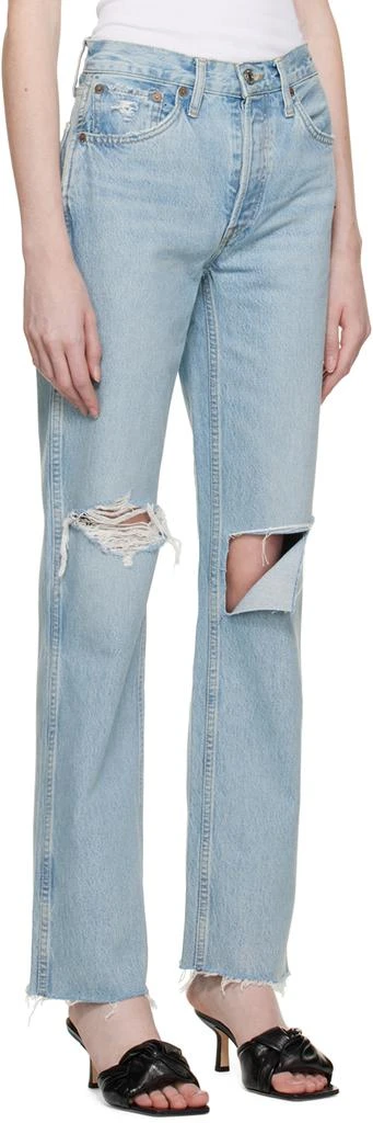 Re/Done Blue 90s High Rise Loose Jeans 2