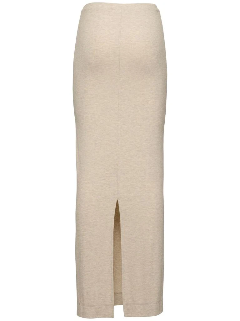 ÉTERNE Emma Viscose Blend Jersey Long Skirt 4