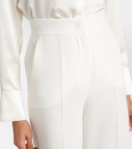 Max Mara Abetone high-rise cady wide-leg pants 4