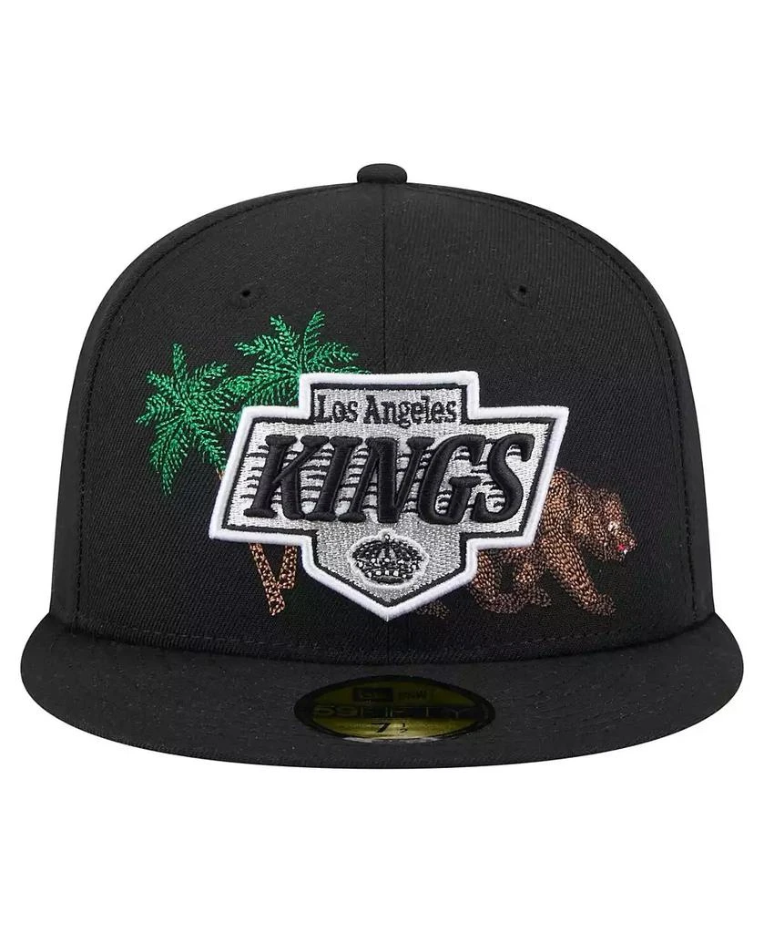 New Era Men's Black Los Angeles Kings State Stitch 59FIFTY Fitted Hat 4