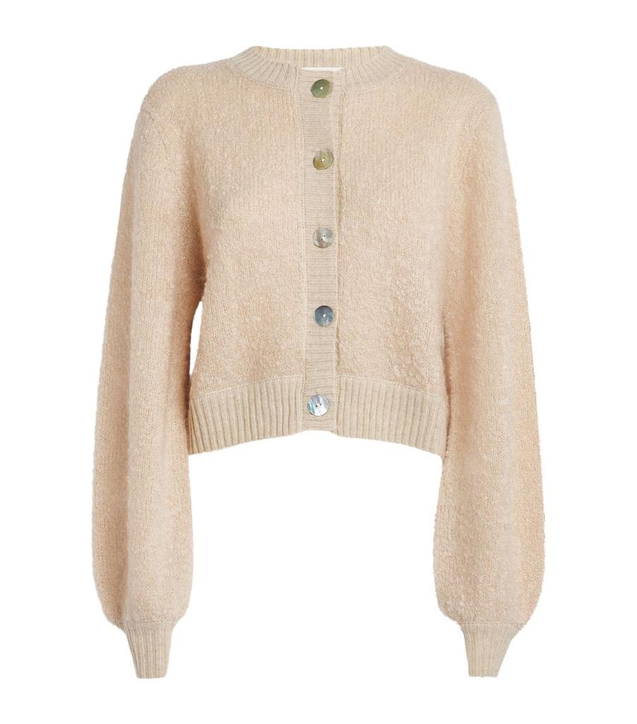 CRUSH CASHMERE Mohair Bouclé Jackson Cardigan - Tops CRUSH CASHMERE Mohair Bouclé Jackson Cardigan - Tops