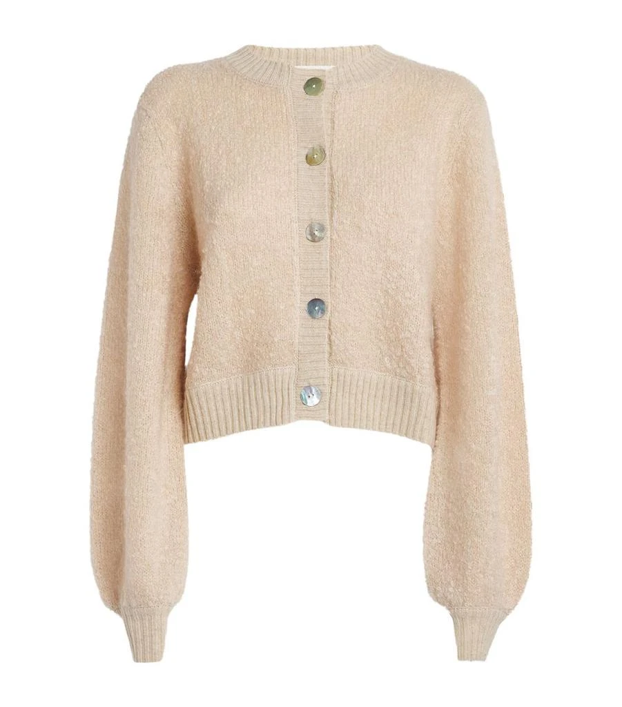 CRUSH CASHMERE Mohair Bouclé Jackson Cardigan 1