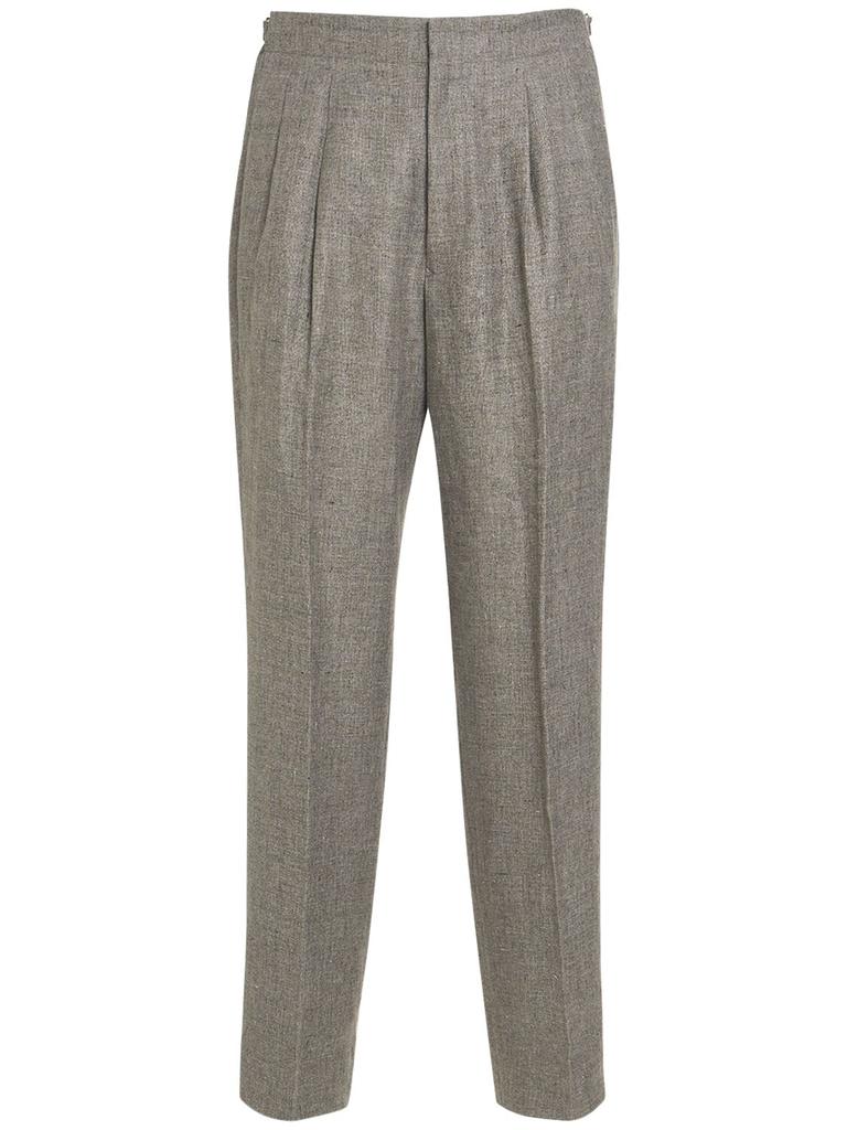 LORO PIANA Joetsu Linen Straight Pants