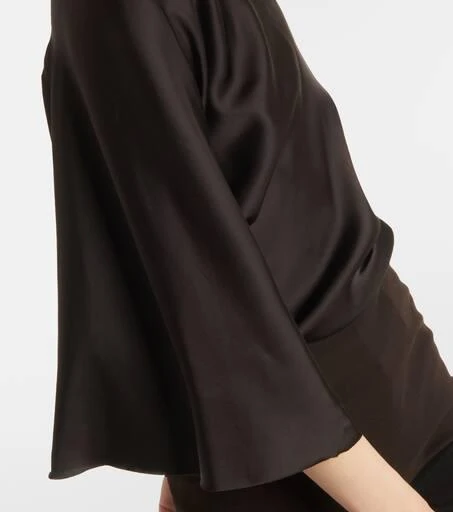 Rick Owens Cylinder draped satin top 6
