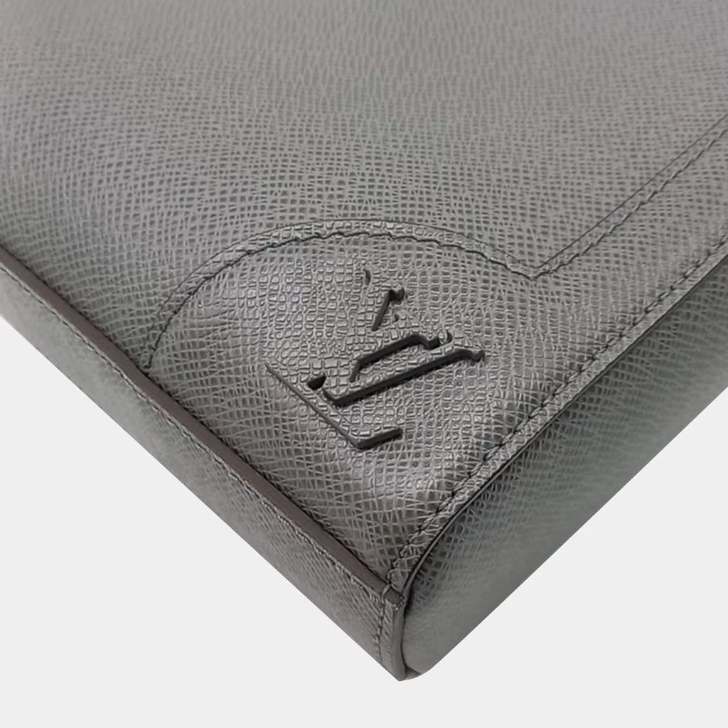 Louis Vuitton Louis Vuitton Grey Taiga Leather Slim Briefcase Bag 5
