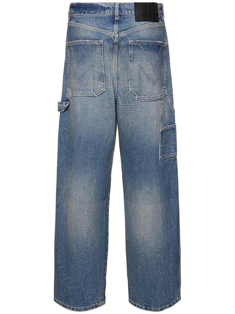 Marc Jacobs Crystal Oversize Denim Jeans 4